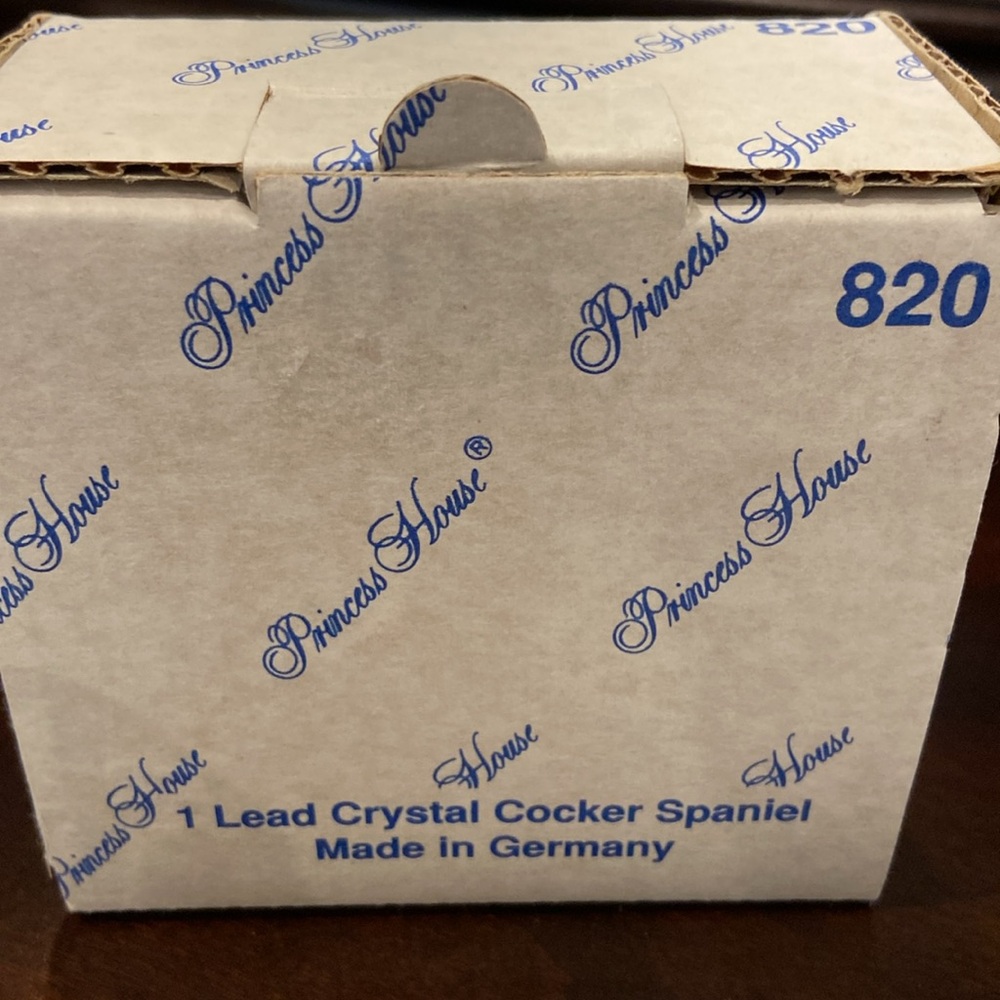 Princess House Crystal Cocker Spaniel in Perfect Condition, in box, 3”x4” - Picture 5 of 6